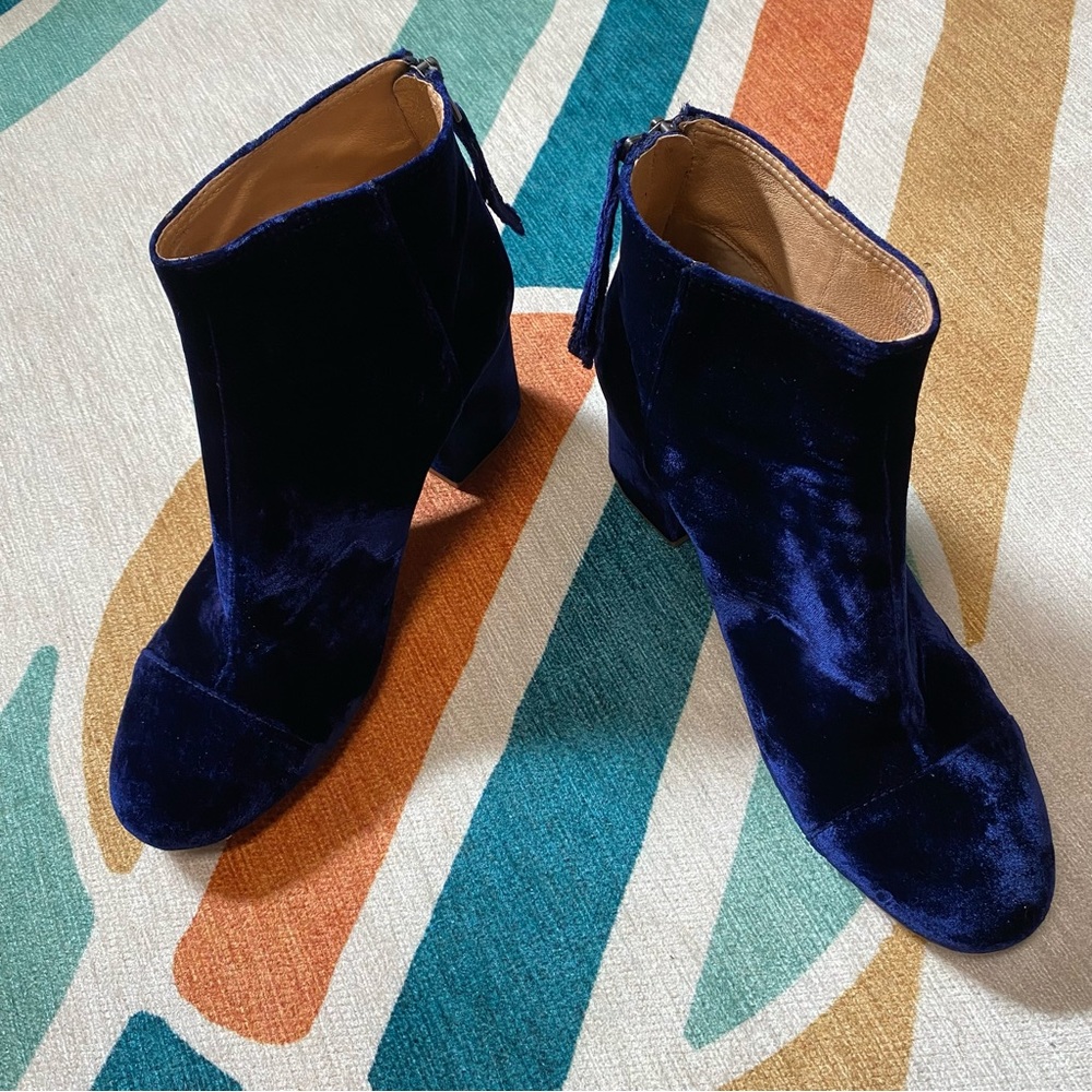 Madewell - “Jillian” Velvet Boots- Color: Night Vision- Size: US 11 - BRAND NEW - Picture 4 of 11